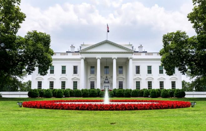 Front view of the White House