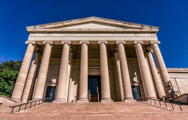 National Gallery of Art West Building entrance