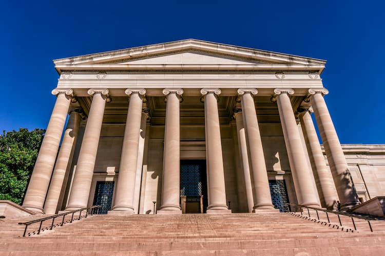 National Gallery of Art West Building entrance