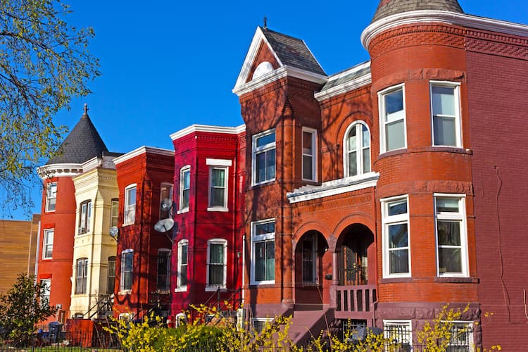 Townhouses in the Shaw neighborhood