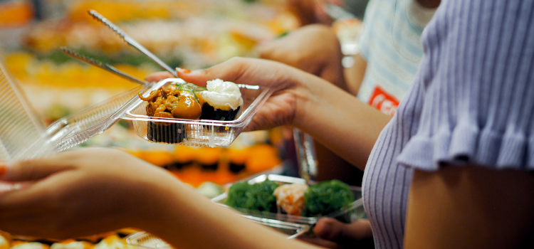 a photo of the type of food you can eat at the chinatown district in washington, dc