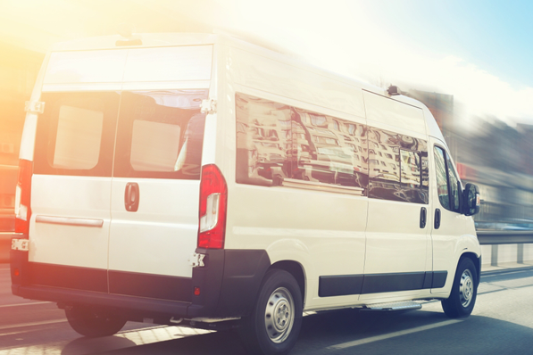 a bus on the highway