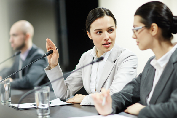 government officials in a meeting